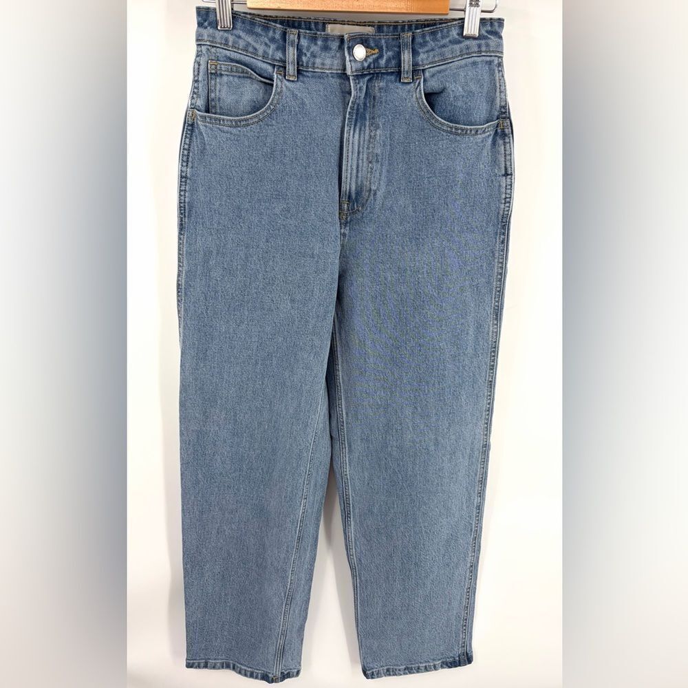 Everlane women’s the way high wide leg light wash denim jean size 26